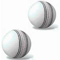 Matrica Leather Standard White Professional Grade Impact Cricket Ball for Club Play (Pack of 2)