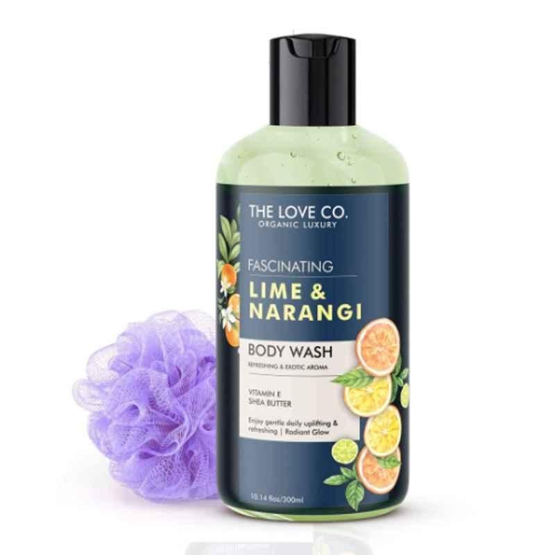 The Love Co. 3103 300ml Lime & Narangi Body Wash Shower Gel