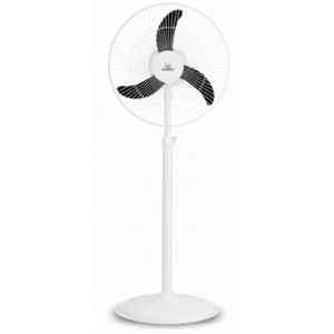Zokasa Rio Pro 70W 2400rpm White & Black Pedestal Fan with 2 Years Warranty, Sweep: 400 mm