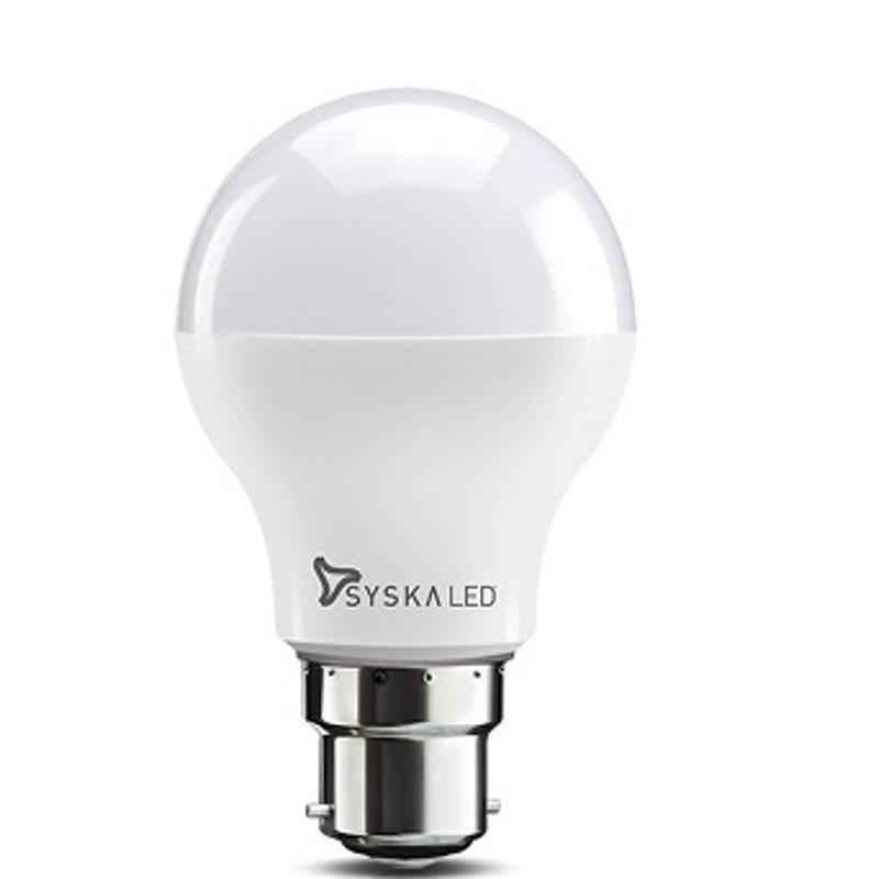 Syska 5W B22 Cool Day Light LED Bulb (Pack of 10)
