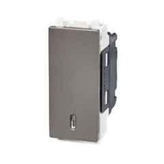 Schneider Electric Zencelo 16-20A 1 Way White Full Flat 2G Switch with Indicator, IN8444/16(BZ) (Pack of 10)