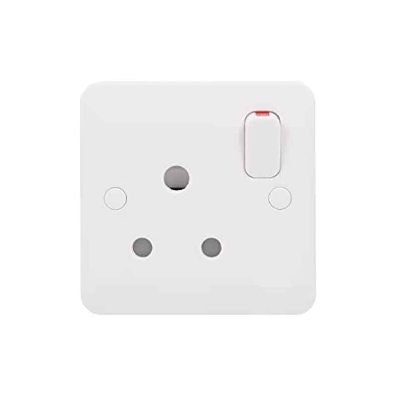 Schneider 15A 240V Plastic White Moulded Socket Outlet, GGBL3090