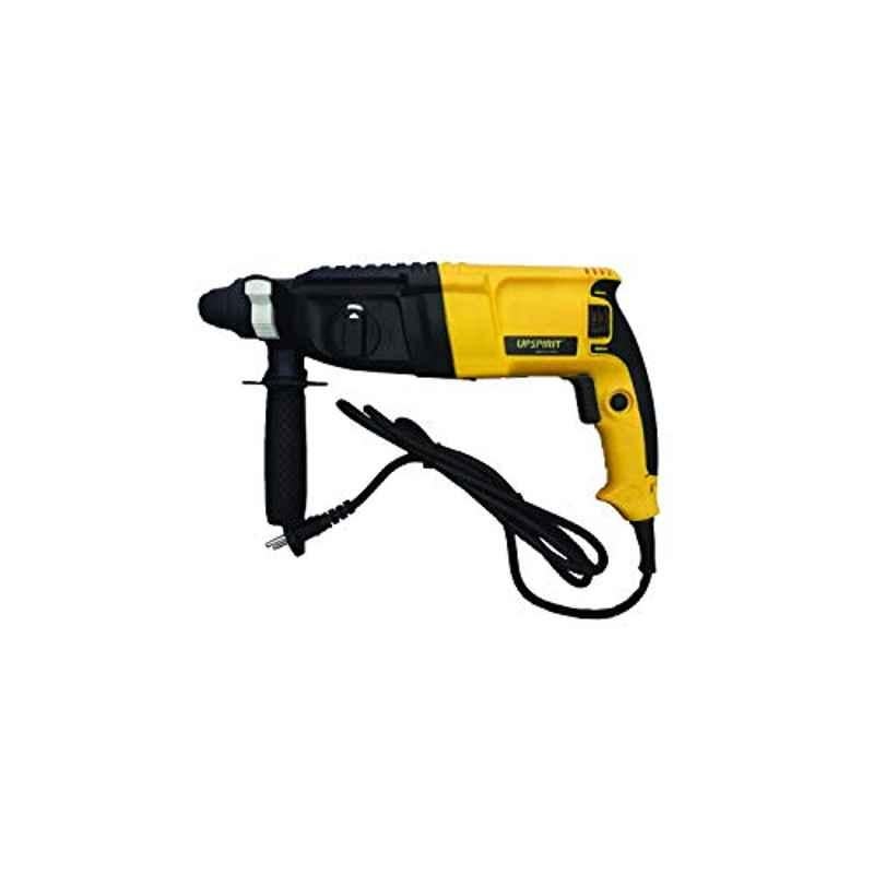 Upspirit 26mm Sds-Plus 8.5 Amp Heavy Duty Rotary Hammer Drill,3 Function And Adjustable Soft Grip Handle,Include 3 Drill Bits,Point And Flat Chisel With Case