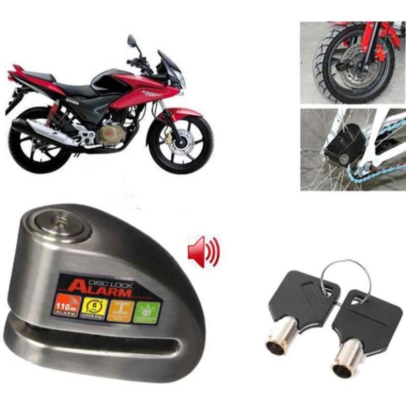 Auto Pearl Steel Black Anti-Theft Alarm Disc Brake Lock for CBF, Lock_319