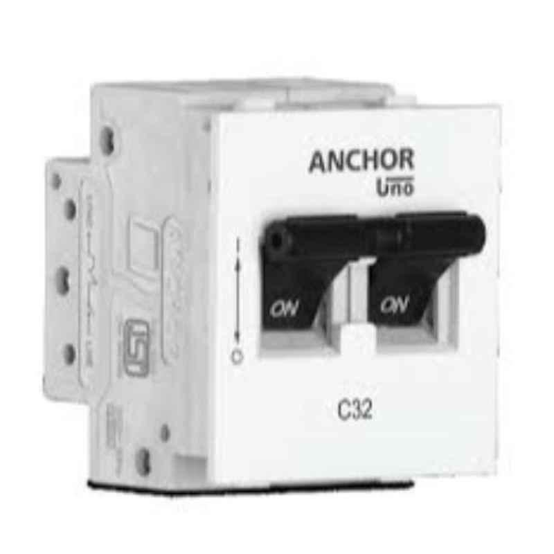 Buy Anchor Roma Plus 32A DP C Type Mini Modular MCB, 89991 Online At Price  ₹329