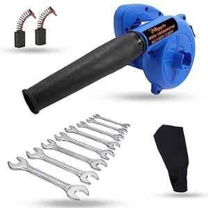 Hillgrove 800W Plastic Blue Electric Air Blower with Carbon Brushes & 8 Pcs Double Open End Wrench, HGCM1041