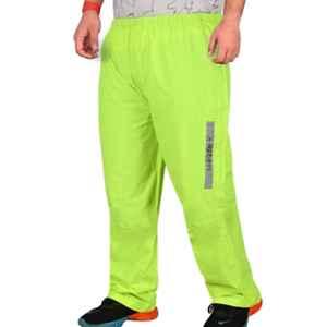 AllExtreme Polyester Fabric PU Coated Neon Green Riding Pant for Men, Size: S