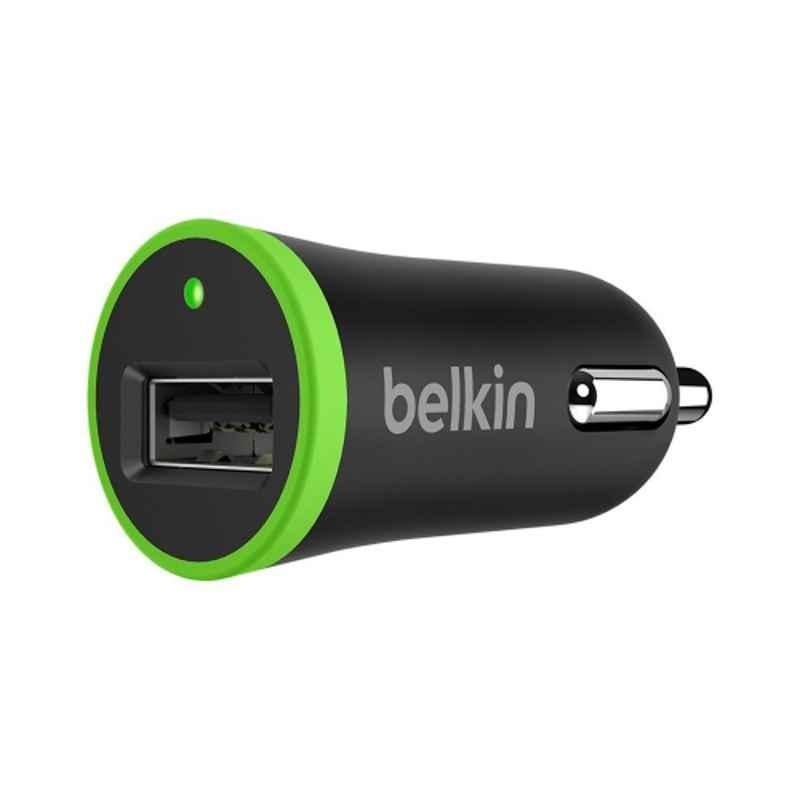 Belkin 2.1A Black Single Port Universal Car Charger, F8M669btBLK