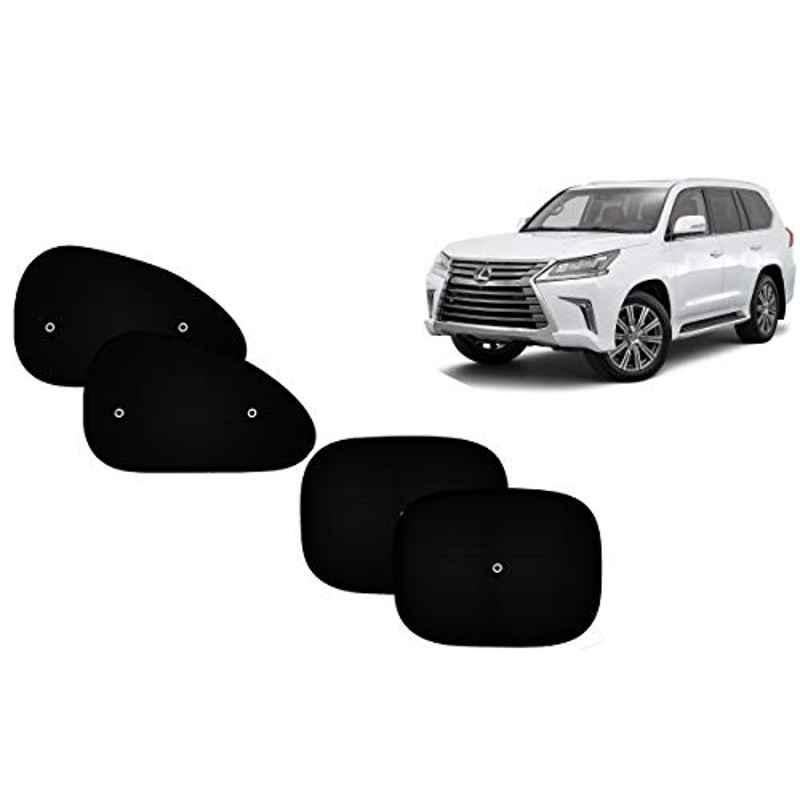 Auto Pearl 4 Pcs PVC & Mesh Black Window Side Sun Shade Set for Lexus LX