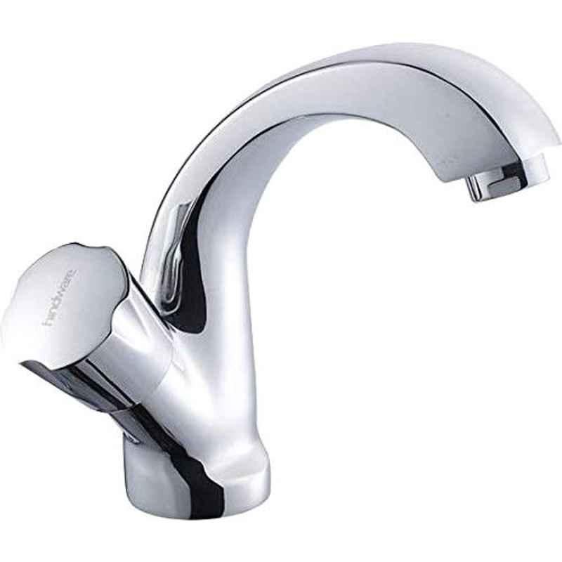 Hindware Contessa Neo Chrome Swan Neck Tap with Left Hand Operating Knob, F730012CP