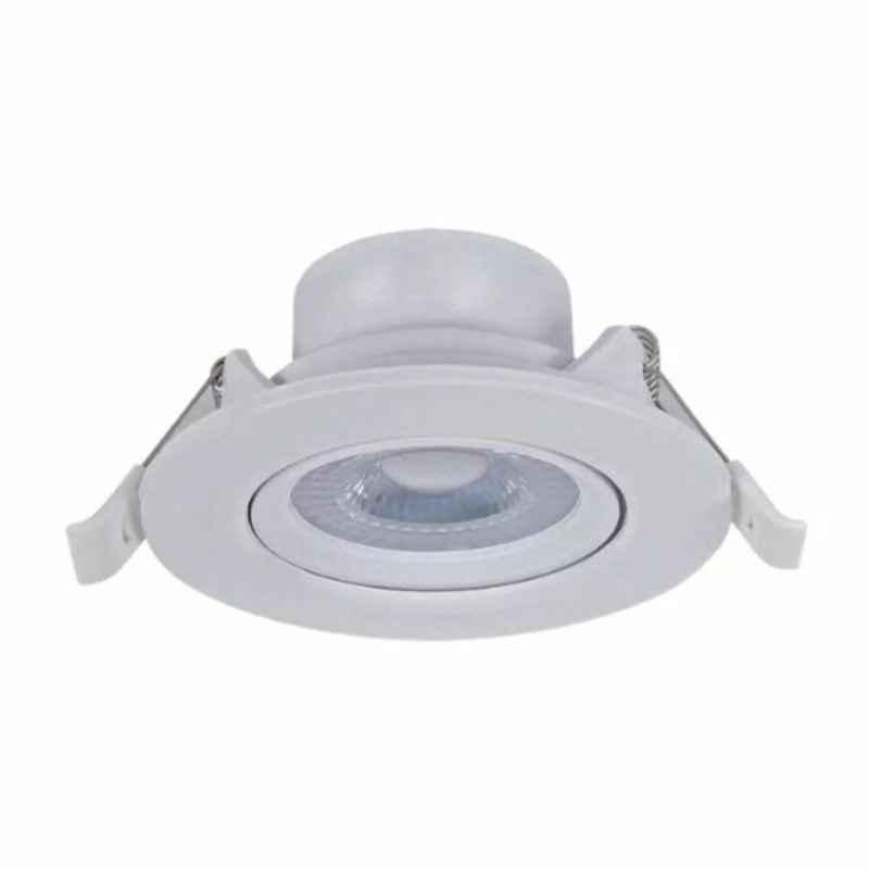 V-Tac 7W 220-240 VAC 3000K Warm White Round LED Spotlight Bulb, VT-7006