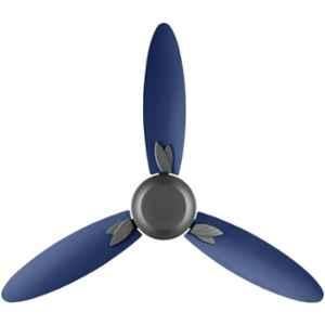 Usha Bloom Mangolia 1250 mm 3 Blade Ceiling Fan, High Speed Grey & Blue Color with 2 Years Warranty