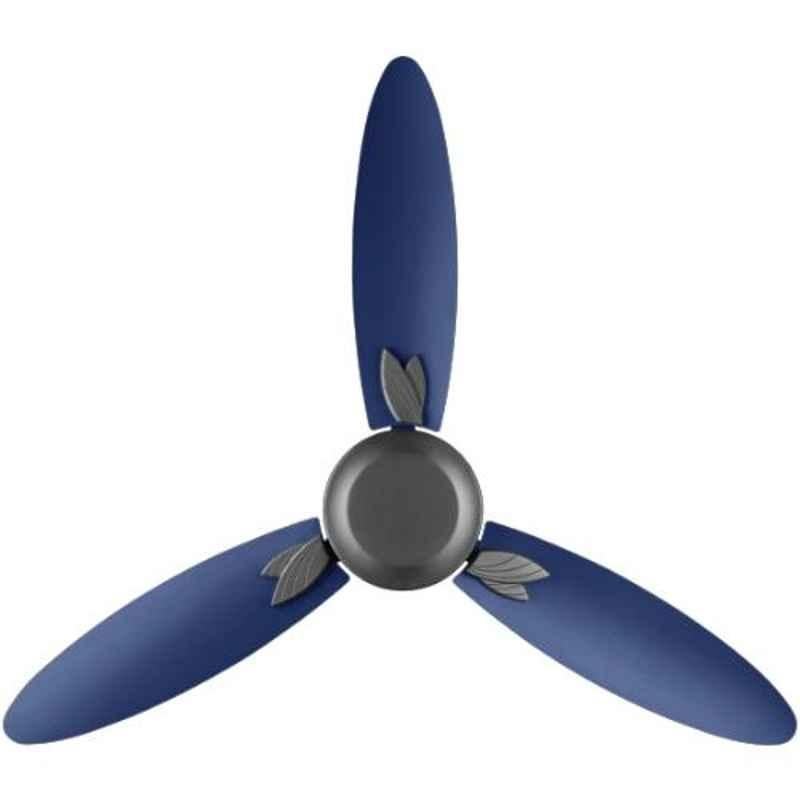 Usha Bloom Magnolia 78W Grey & Blue 3 Blades Ceiling Fan, Sweep: 1250 mm