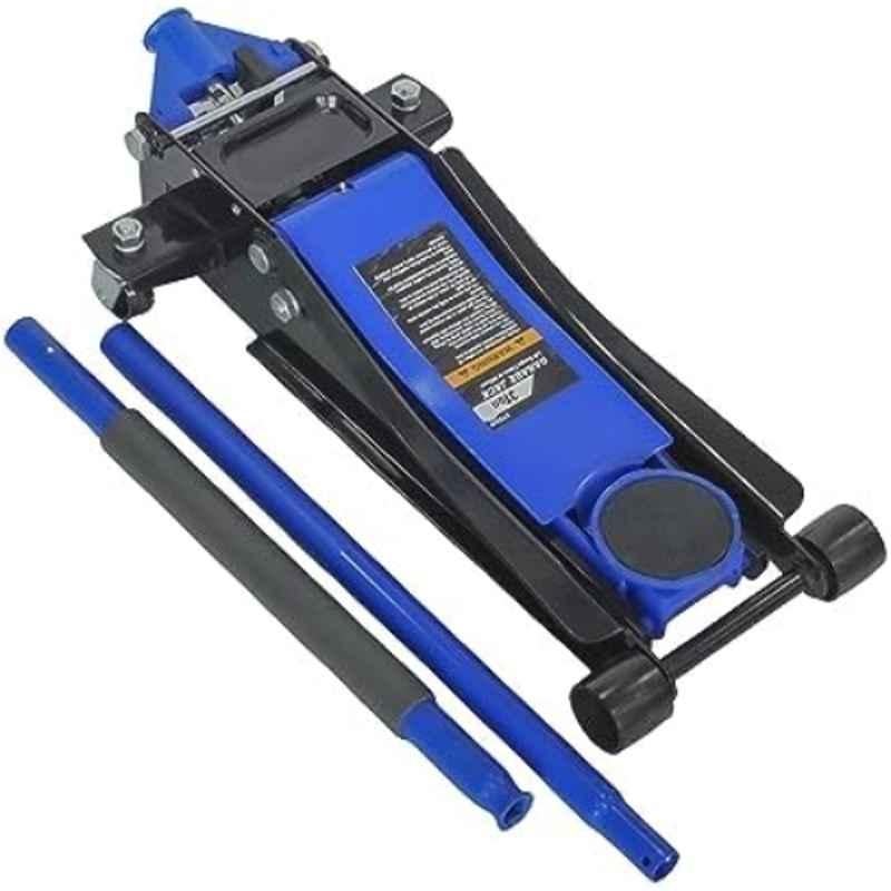 VTOOLS 3 Ton Alloy Steel Blue Heavy Duty Hydraulic Trolley Floor Jack for Car, VT5101