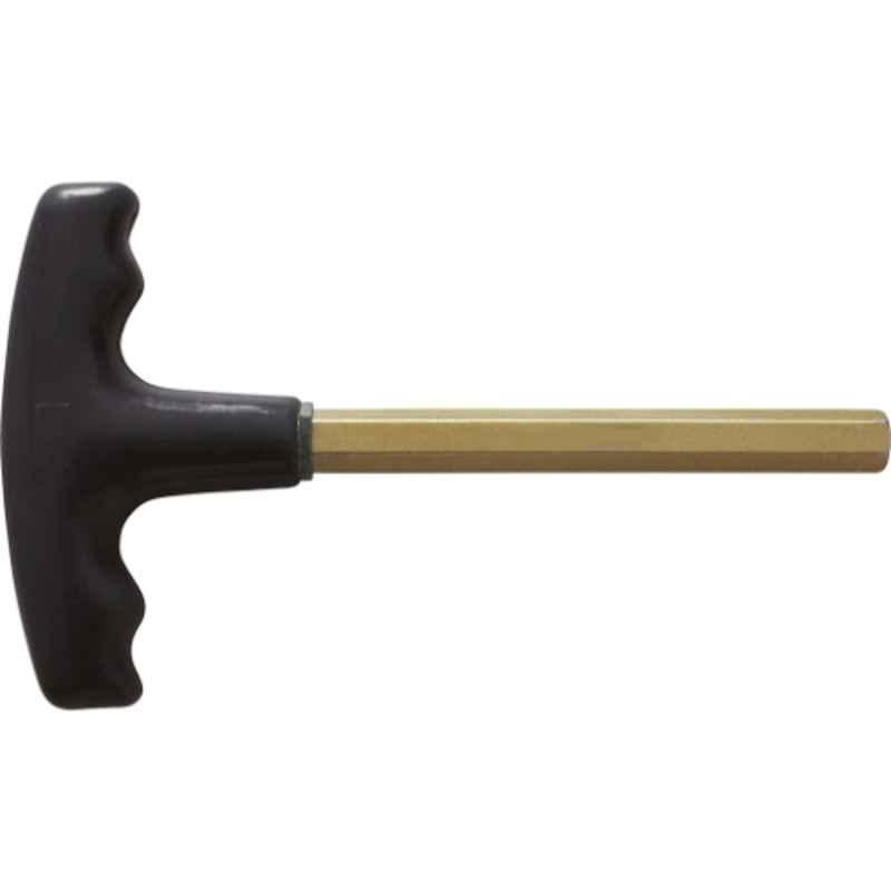 KS Tools Bronze Plus 5x155mm Aluminium 6 Point Hexagon Key Wrench with T-Handle, 963.1574