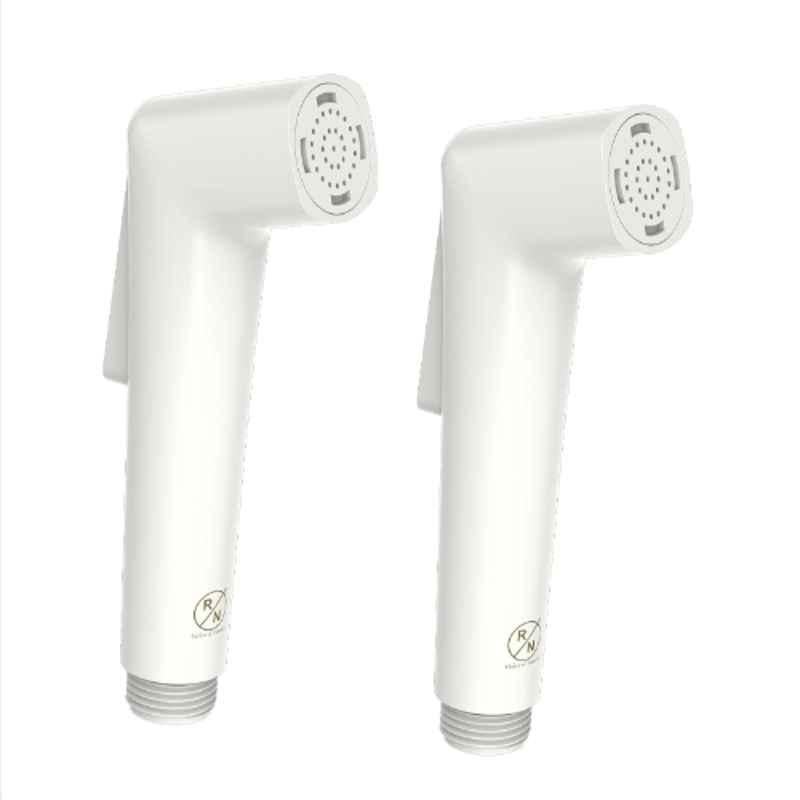 RN White.6 Toilet Jet Spray Gun without Hose Pipe for Toilet Cleaning (Pack of 2)