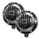 AllExtreme Shon Vibro Sonic Bike & Car Horns Super Loud Sound Air Siren (12V, Black & Silver), (Pack of 2)