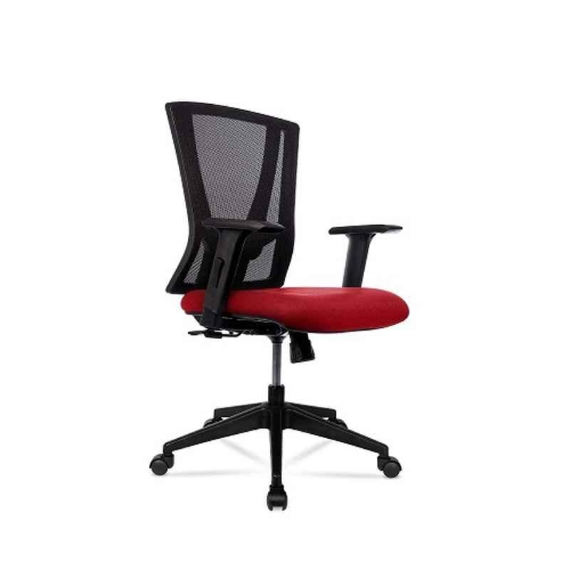 Wipro That's it Red & Black Medium Back Office Chair