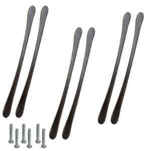 Atom 548 12 inch Black Matt Finish Zinc Cabinet Pull Handle (Pack of 6)