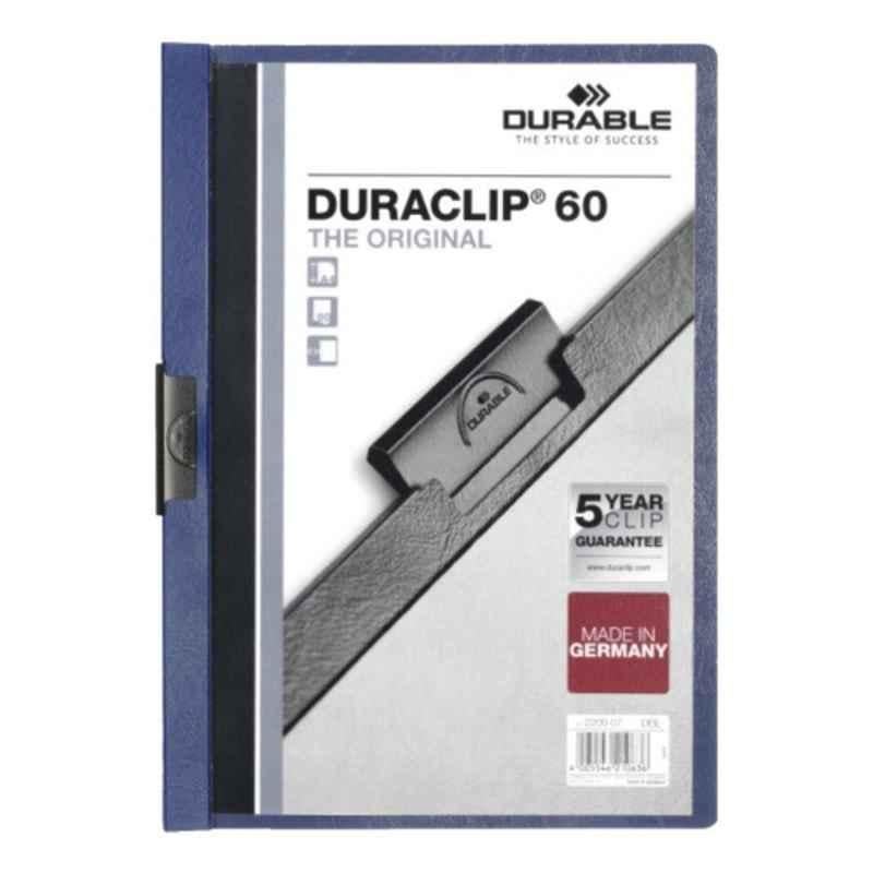 Durable Duraclip 60 A4 Dark Blue Clip Folder, 2209-07