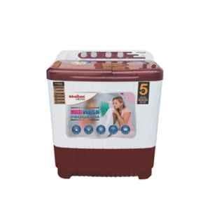 Khaitan Orfin KOSWM8001 8kg White & Maroon Semi Automatic Washing Machine