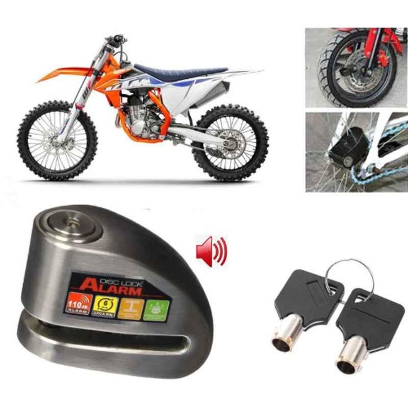 Auto Pearl Steel Black Anti-Theft Alarm Disc Brake Lock for 450, Lock_461
