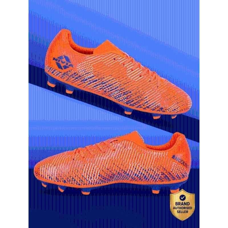 Nivia Encounter 9.0 F.B Stud Orange Football Shoes for Men, Size: 8