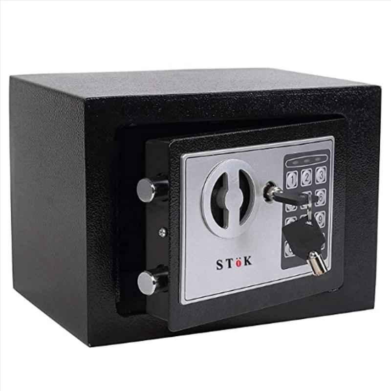 SToK ST-ES1723 23x17x17cm Iron Black Electronic Safe Locker