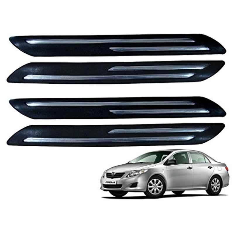 Kozdiko 4 Pcs Double Chrome Bumper Protector Set for Toyota Corolla