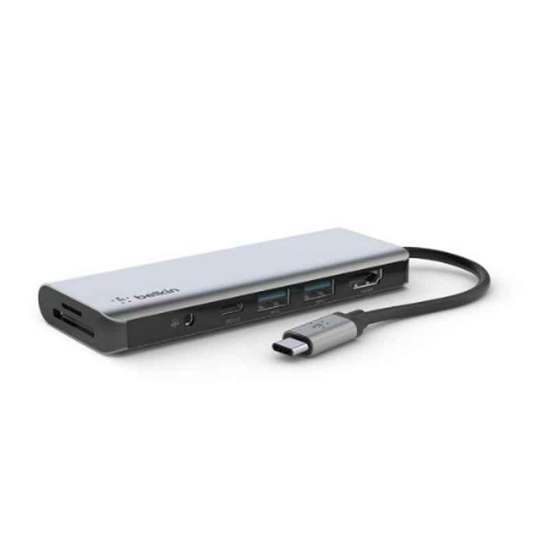 Belkin 7-in-1 USB-C Multiport Hub Adapter, BL-USBC-7P-MM-ADP