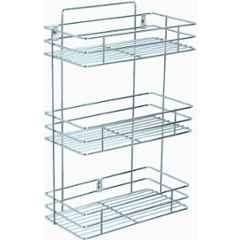 Niskoware Stainless Steel Silver Chrome 3 Tier Utensil Kitchen Rack