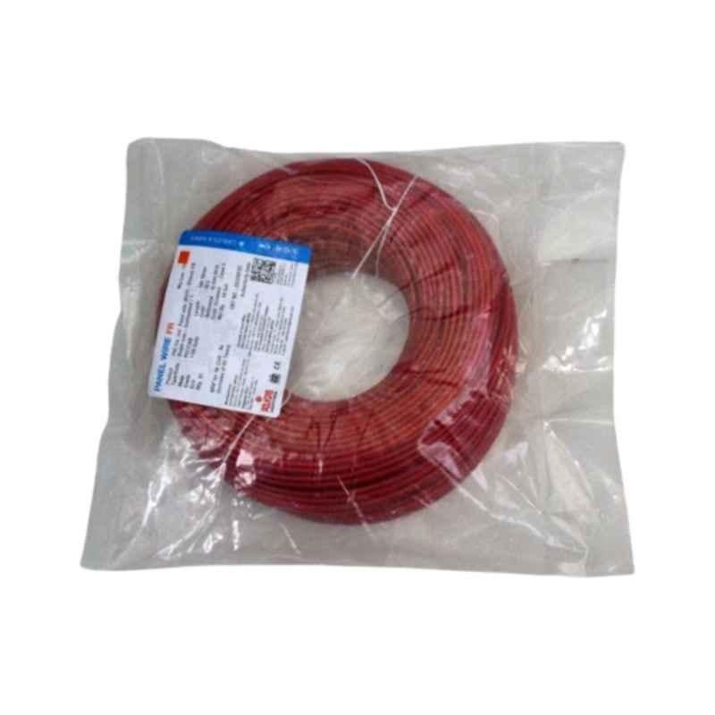 Polycab 0.75 Sqmm 1 Core Red Copper FR PVC Insulated Unsheathed Flexible Cable, Length: 100 m