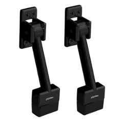 Plantex Gate Stopper for Door/5 inch Long Door Stopper for Wooden Doors/Door Stopper for Home/Stops for Doors (Pack of 2), Black
