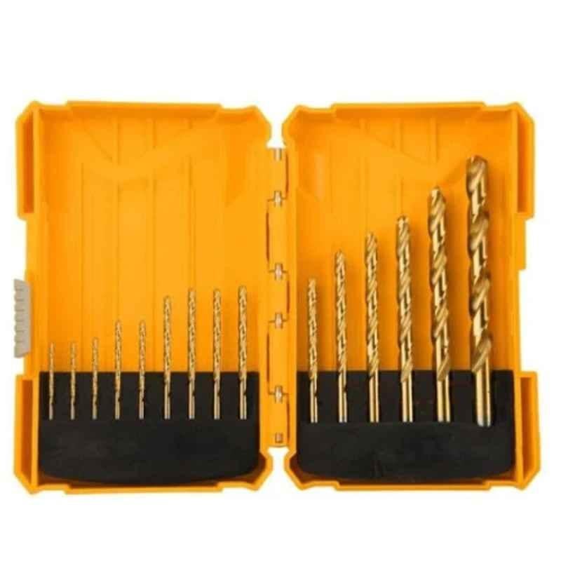 Tolsen 15 Pcs HSS M2 Industrial Twist Drill Bits Set, 75100