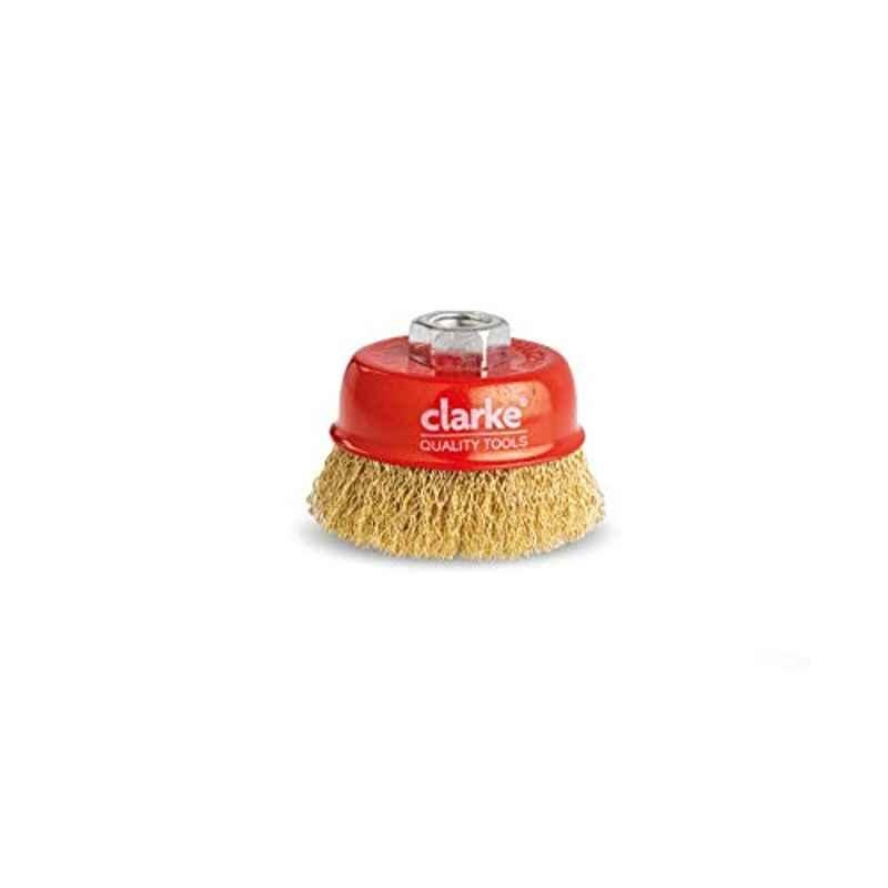 Clarke Cup Wire Brush-M14x65mm Crimped With 1.2mm Thickness & 0.3mm Wire Dia