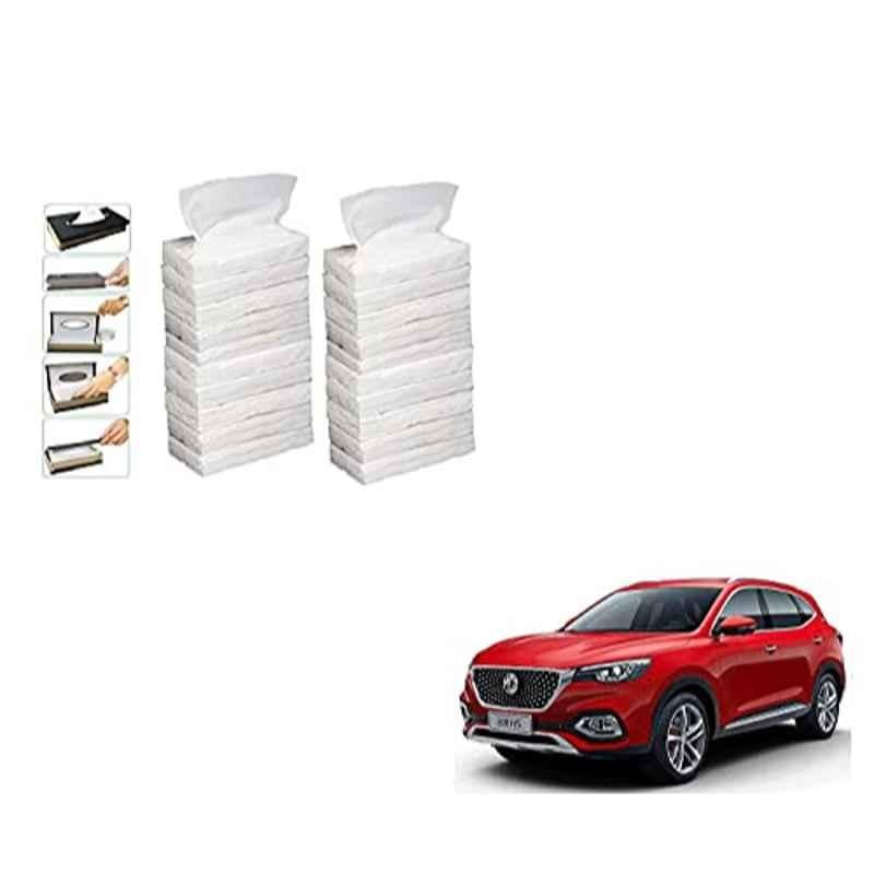 Kozdiko 100 Pulls Dispenser Box Refiller Tissue Paper with 200 Sheets for MG Hector (Pack of 20)
