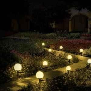Gigalumi GL-500-WW Warm White Solar Ground String Lights with Panel, 1200mAh Ni-MH Battery & 8 Modes