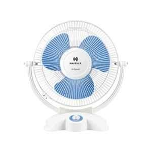 Havells Breezo 5W 22rpm 3 Blade Aluminium White Personal Table Fan with 2 Years Warranty, HB300MMGY, Sweep: 300 mm