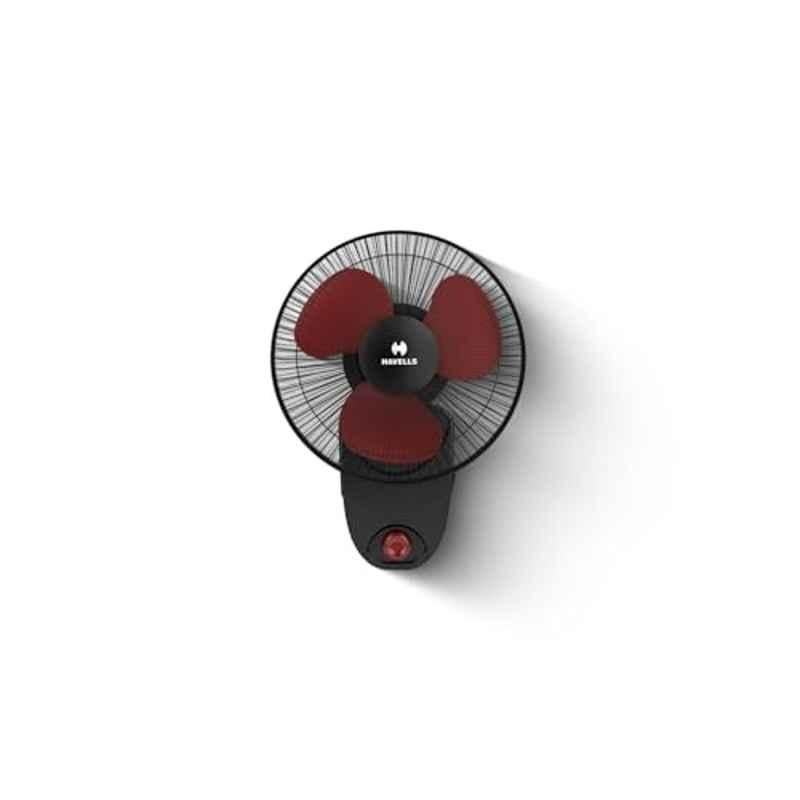 Havells Candy 60W 2700rpm Polypropylene Red & Black Wall Fan with 2 Years Warranty, Sweep: 230 mm
