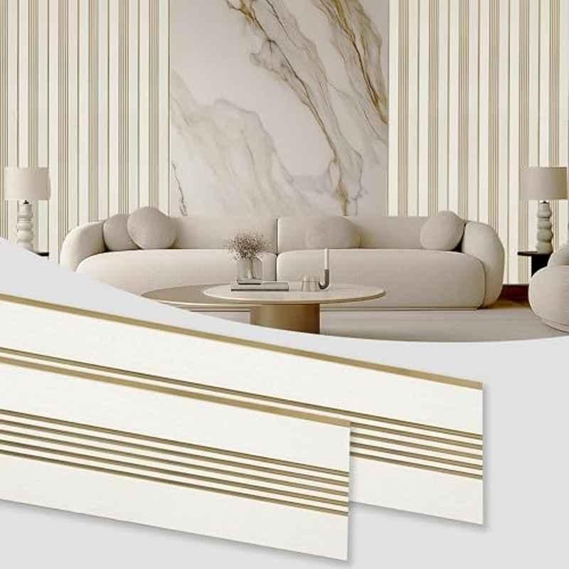 Plantex 80 Sqft 1x8ft 3D Charcoal Wall Panel for Interior Decor, YD-1202 (Pack of 10)