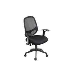 Paradise 21x20x20inch Mild Steel Black Revolving Executive Chair with Medium Back, PME-5067