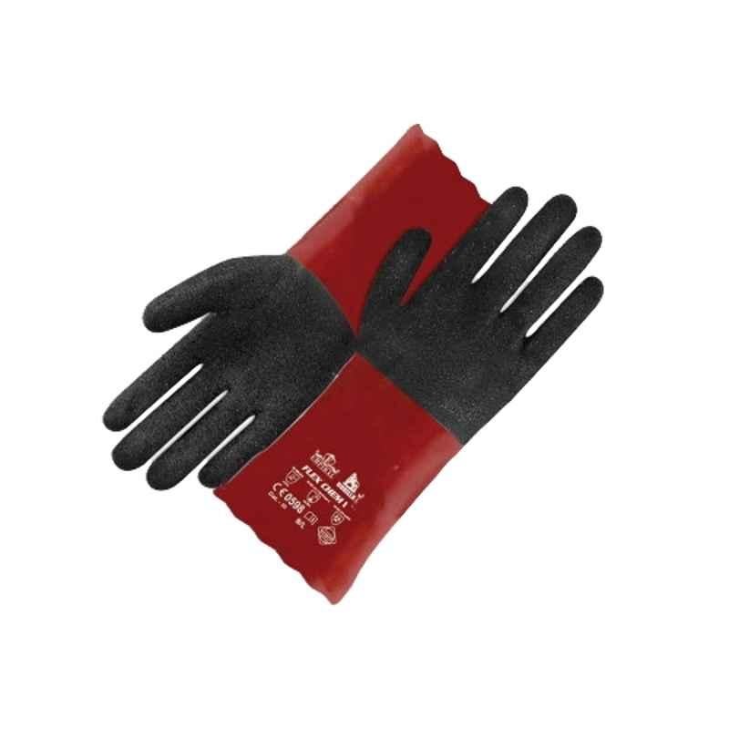 Empiral Gorilla Flex Chem I M143720203 Burgundy & Black Chemical Resistant Gloves, Size: L