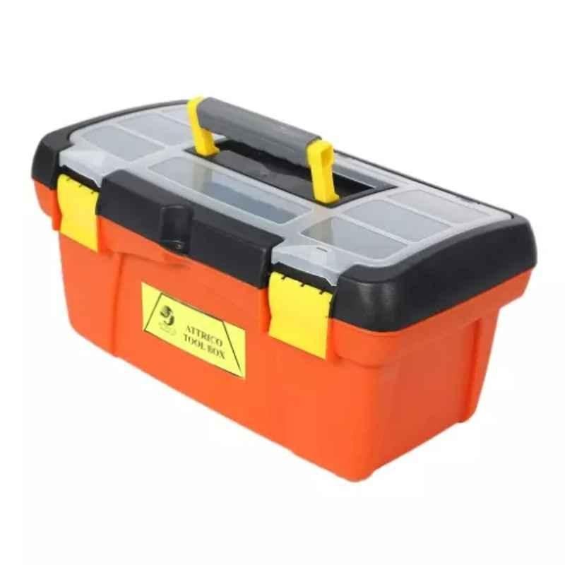 Buy Attrico 16.5x6.4x7 inch Heavy Plastic Tool Box, ATB-16H Online