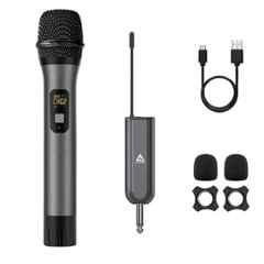 Audio Array 600Ohms UHF Wireless Premium Metal Microphone for Karaoke Singing, AM-W13