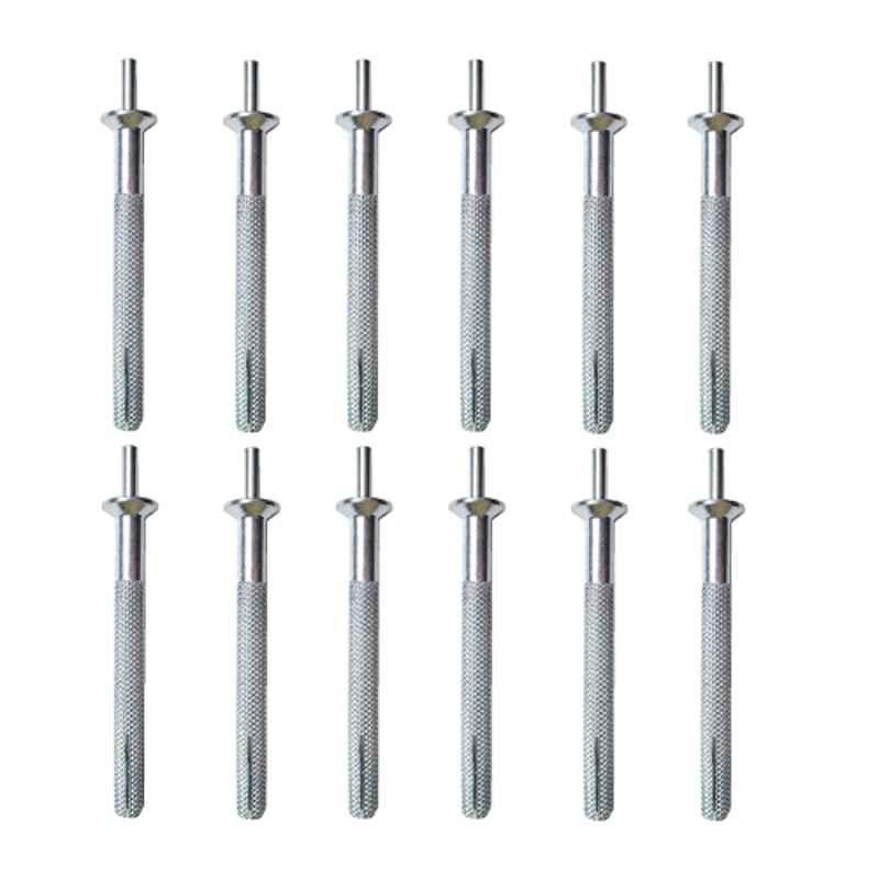 Lovely 6x50mm Clamp Head Permanent Fixing Fastener (Pack of 12)