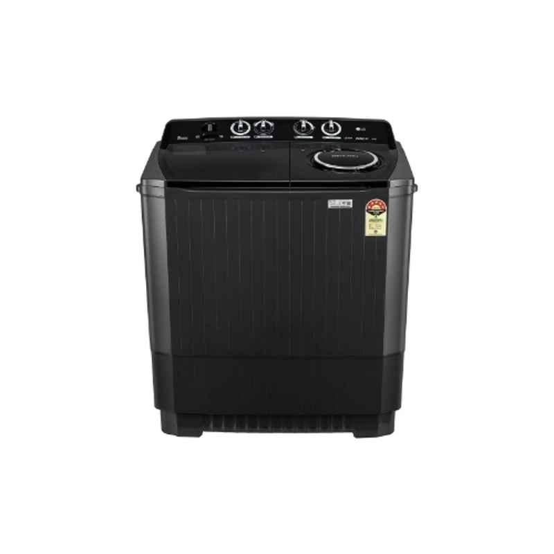 LG 11.5kg 5 Star Plastic Black Semi Automatic Top Load Washing Machine, P115ASLAZ (MOQ-5)