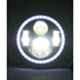Love4ride 7 inch 45W 4 LED White & Amber Headlight with Dual DRL for Royal Enfield
