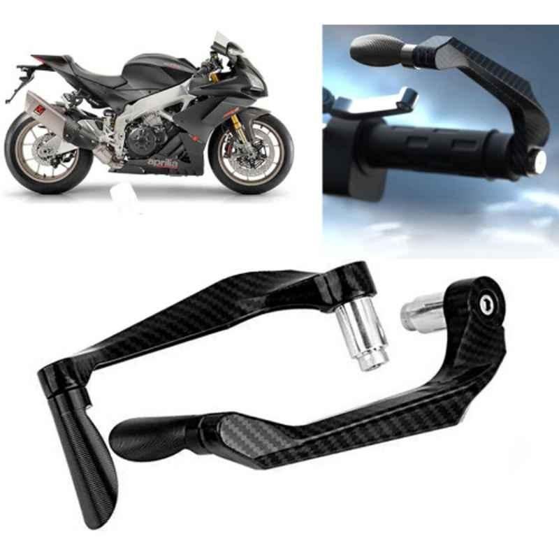 Auto Pearl 2 Pcs Aluminium Carbon Black Brake Clutch Lever Set for Aprilia RSV4