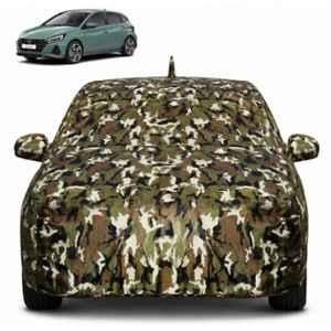 Allextreme Polyester Multicolour Camouflage Car Body Cover with Mirror Pocket for Hyundai Elite i20 All Models 2014-2020, PV_VLSV06