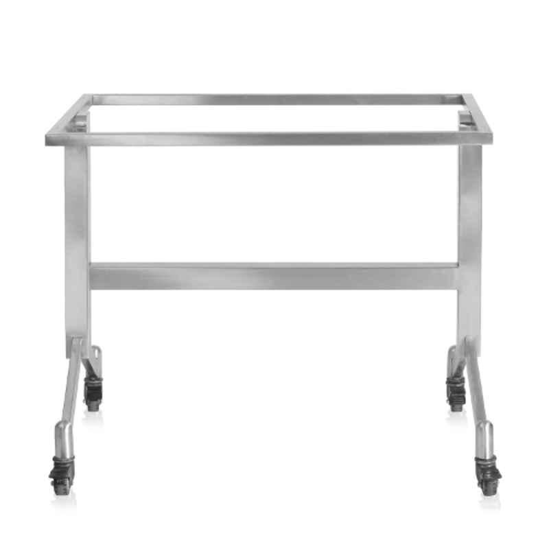 Excellent Steel Fab Stainless Steel 202 Table Base with Wheels, ES1137 W